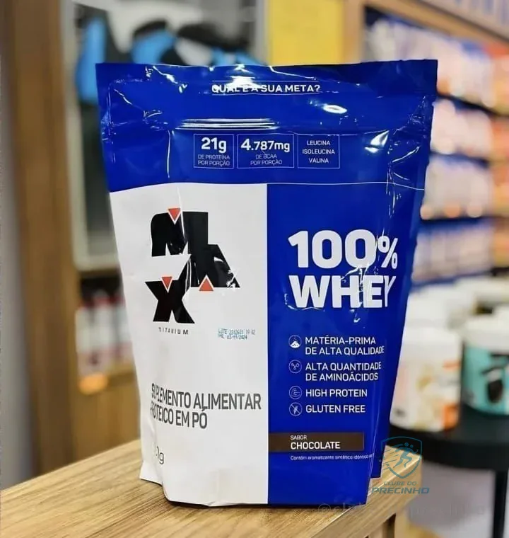 100% Whey Refil (900g) - Chocolate, Max Titanium