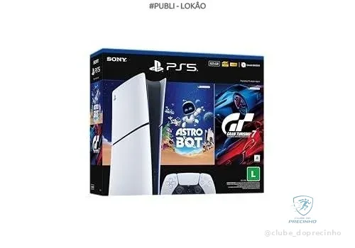 PlayStation®5 Slim Digital 825GB – Pacote ASTRO BOT e Gran Turismo 7