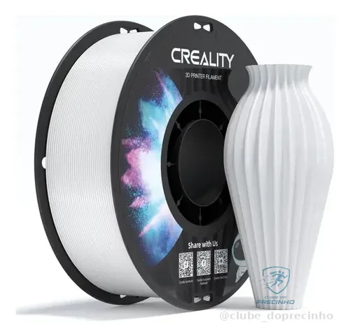 Creality Cr-petg 3d Filamento Petg 1.75mm 1 Kg Várias Cores Branco