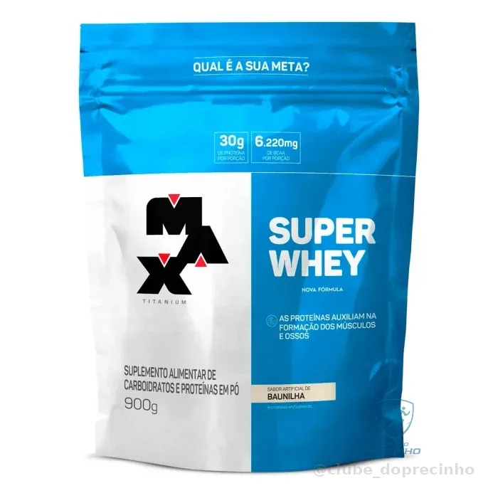 Super Whey Max Titanium Baunilha 900g Mercado Livre