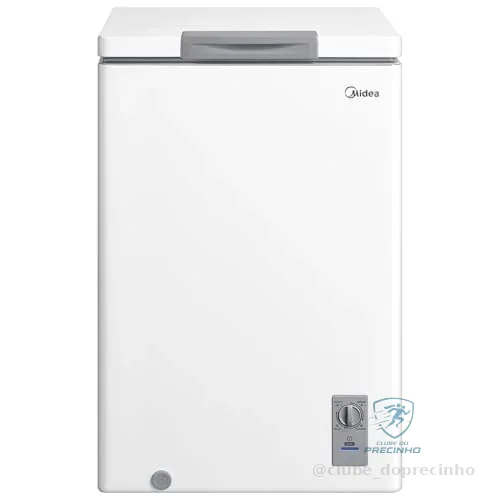🔥 PARCELADO! Freezer Horizontal 100L Inverter Bivolt Branco Midea