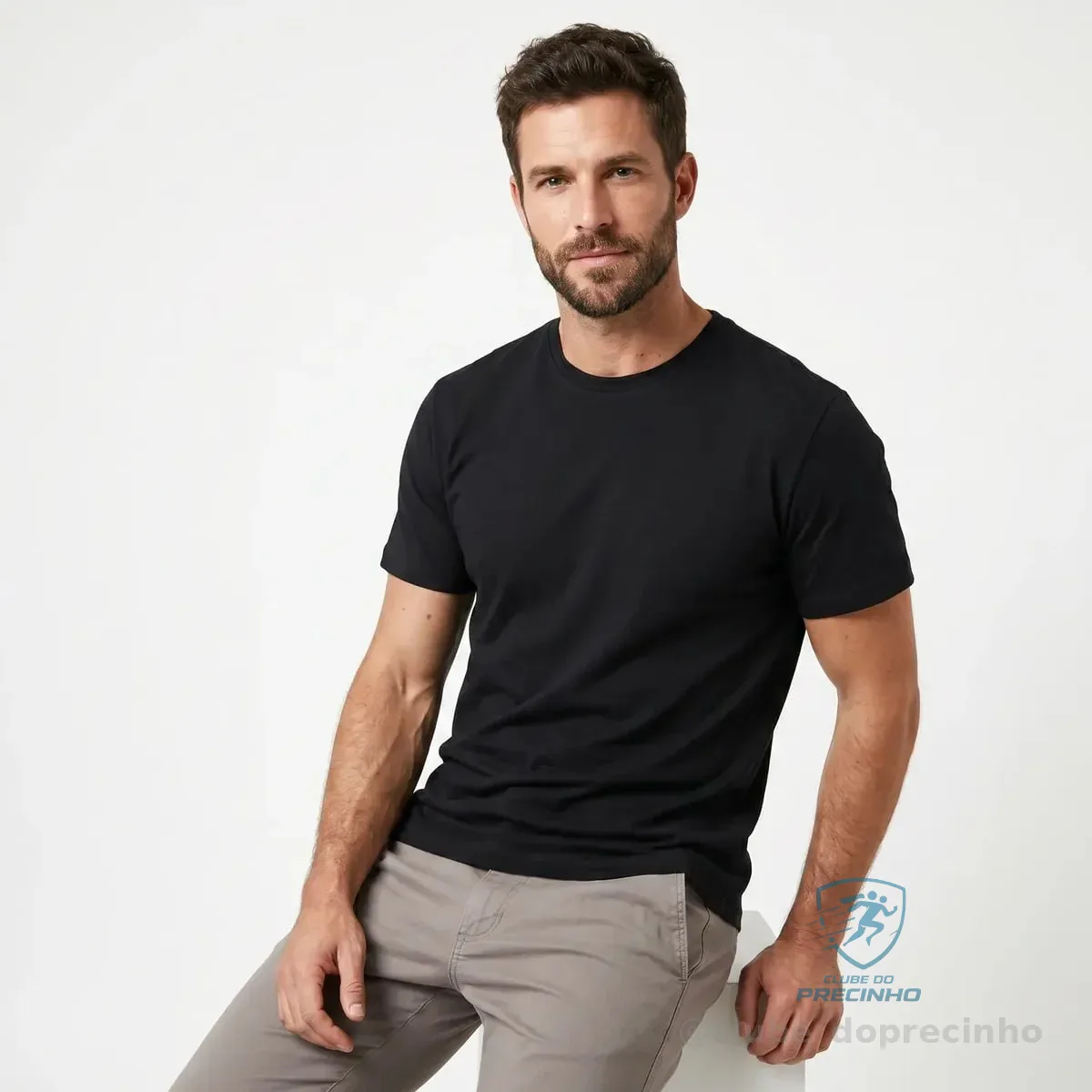 Camiseta Básica Polo Fit Masculina Algodão Casual Gola Redon Mercado Livre