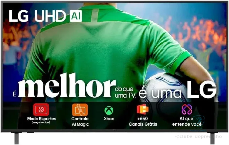 🔥 PARCELADO! Smart TV 4K 55" LG UHD 55UA85 Processador α7 AI Ger8 4K Super Upscaling Google Cast Alexa Integrado Controle AI Smart Magic WebOS 25