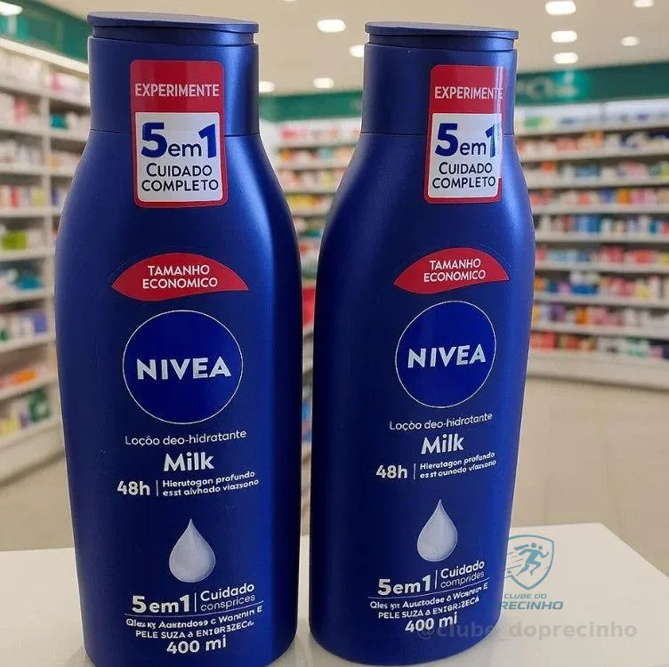NIVEA Kit Loção Hidratante Milk Pele Seca a Extrasseca 400ml (2 unidades)