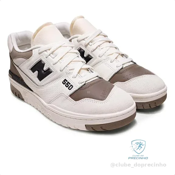 🔥 PARCELADO! Tenis New Balance 550 Masculino, Branco, 40