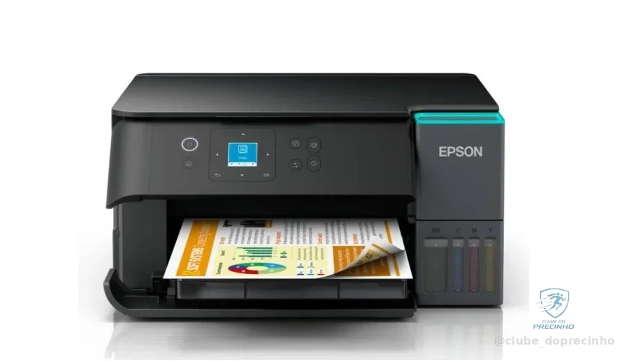 🔥 PARCELADO! Multifuncional Epson EcoTank L4360, imprime frente e verso automático, Wi-Fi