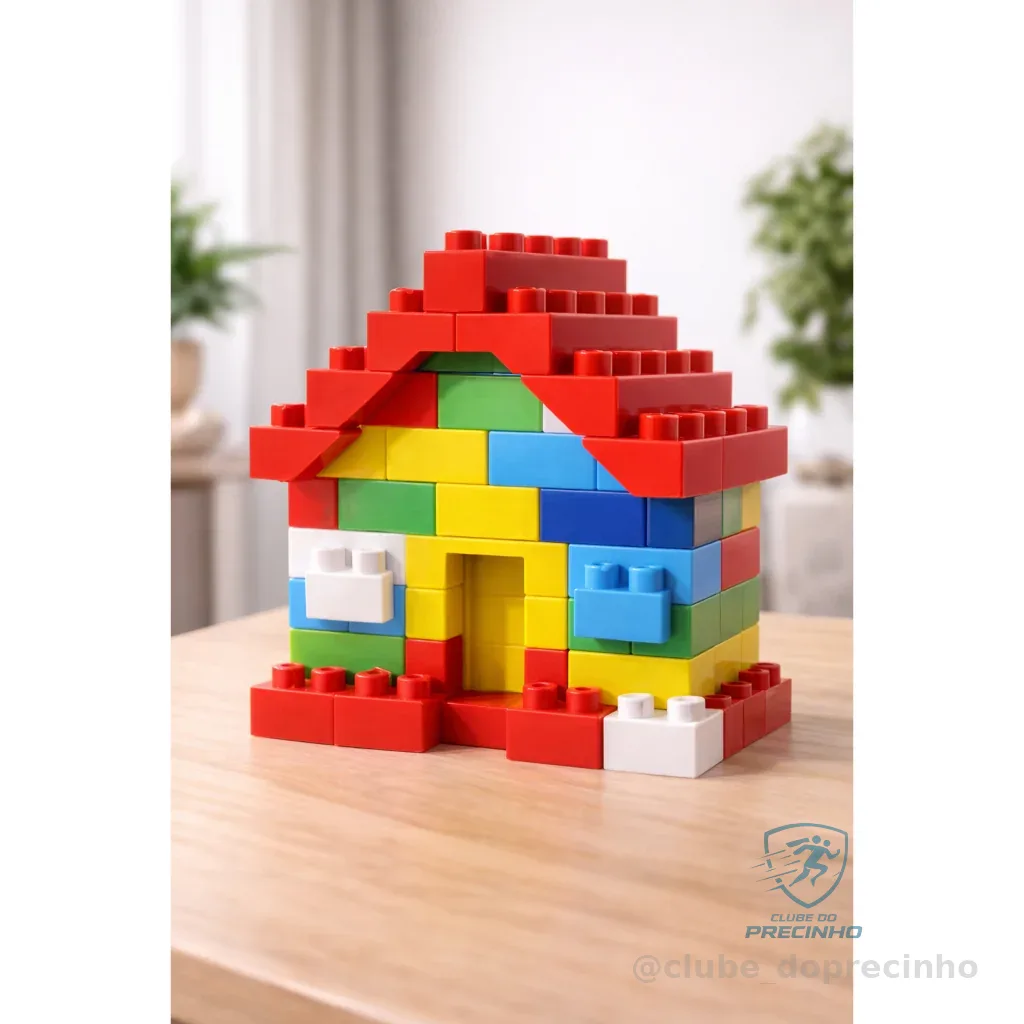 Kit 154 Blocos De Montar Criança Brinquedo Infantil Didático bloco de montar Shopee