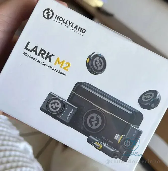 Microfone Lapela Duplo Hollyland Lark M2 Combo USB-C Mercado Livre
