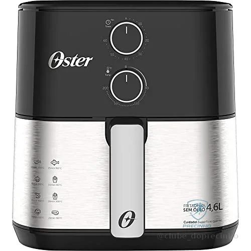 🔥 PARCELADO! Fritadeira Sem Óleo Oster 127V - OFRT520, PRETO
