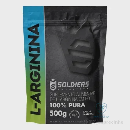 Arginina em Pó 500g 100% Pura Soldiers Nutrition Mercado Livre