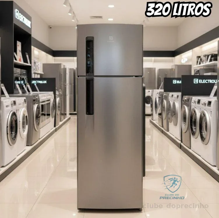 Electrolux Geladeira Electrolux Frost Free 320L Duplex Inox Look (TF38S) 127V