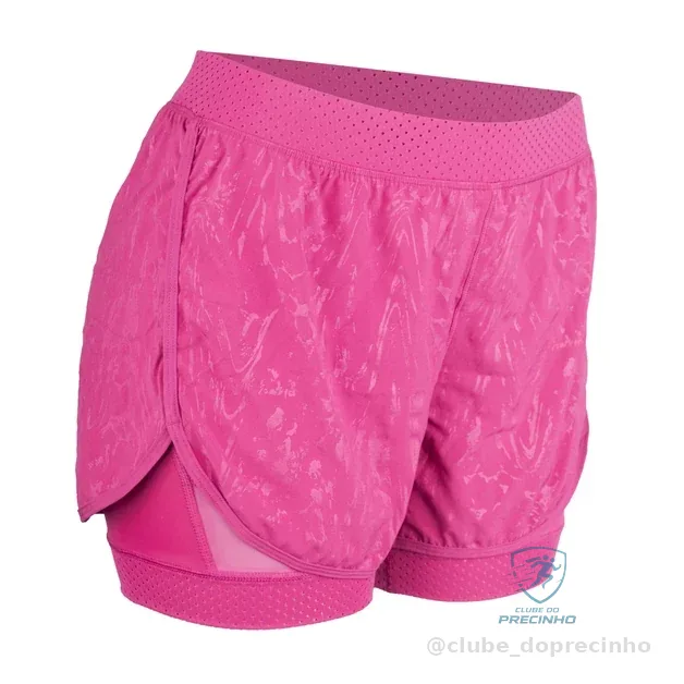 Shorts Feminino de Treino 900 Domyos Rosa