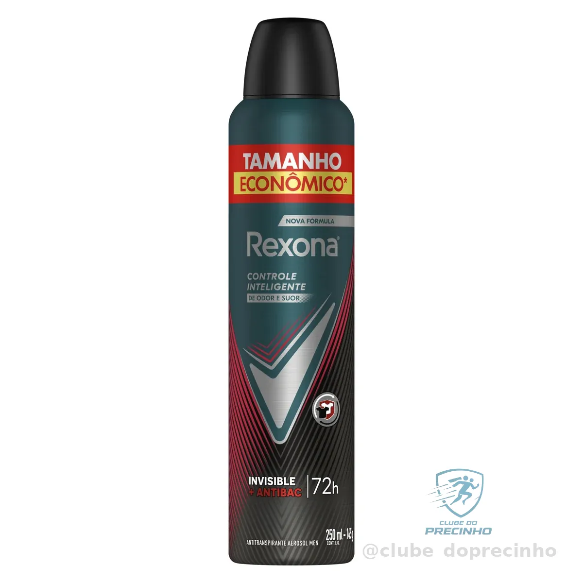 Rexona Antitranspirante Aerossol Antibacterial e Invisible Men 250Ml Leve Mais Pague Menos (A Embalagem Pode Variar)