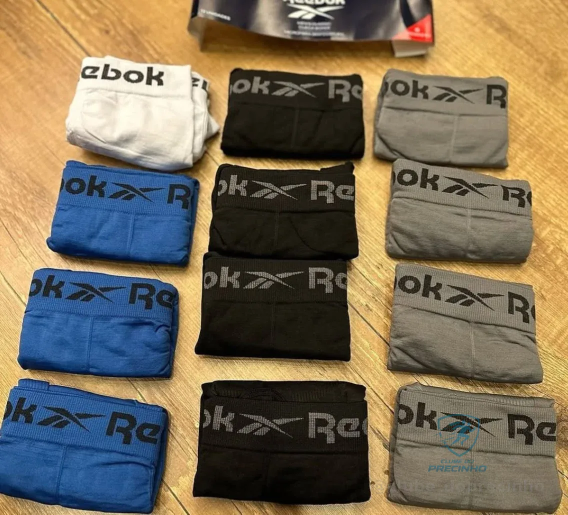 Kit 10 Cuecas Boxer Reebok Sem Costura Microfibra Mercado Livre