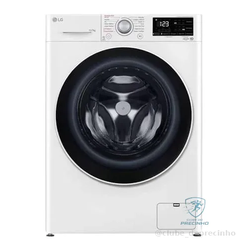 Lava e Seca Smart com Inteligência Artificial AIDD 12Kg LG VC5 CV3012WC5 Branco (110, Volts)