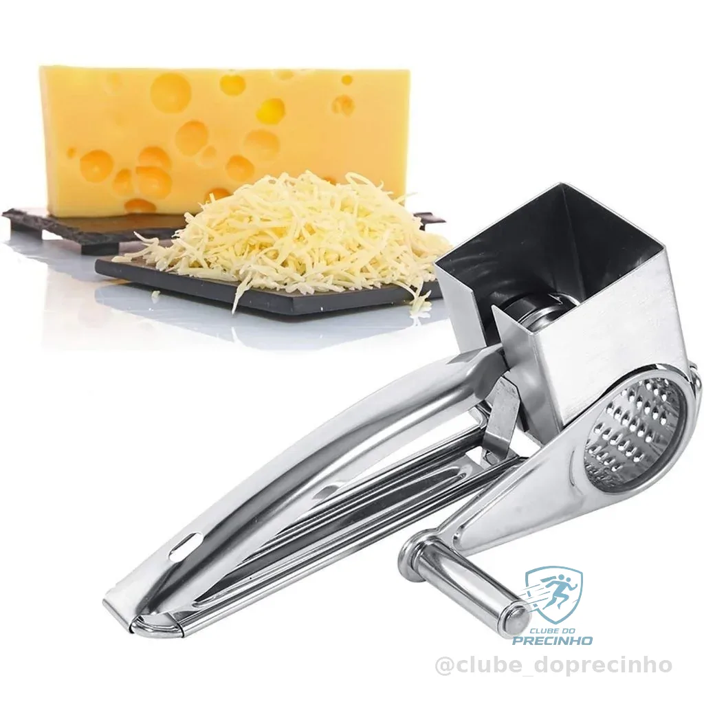 Ralador De Queijo Em Aço Inox Profissional Triturador Manual Super Prático Shopee