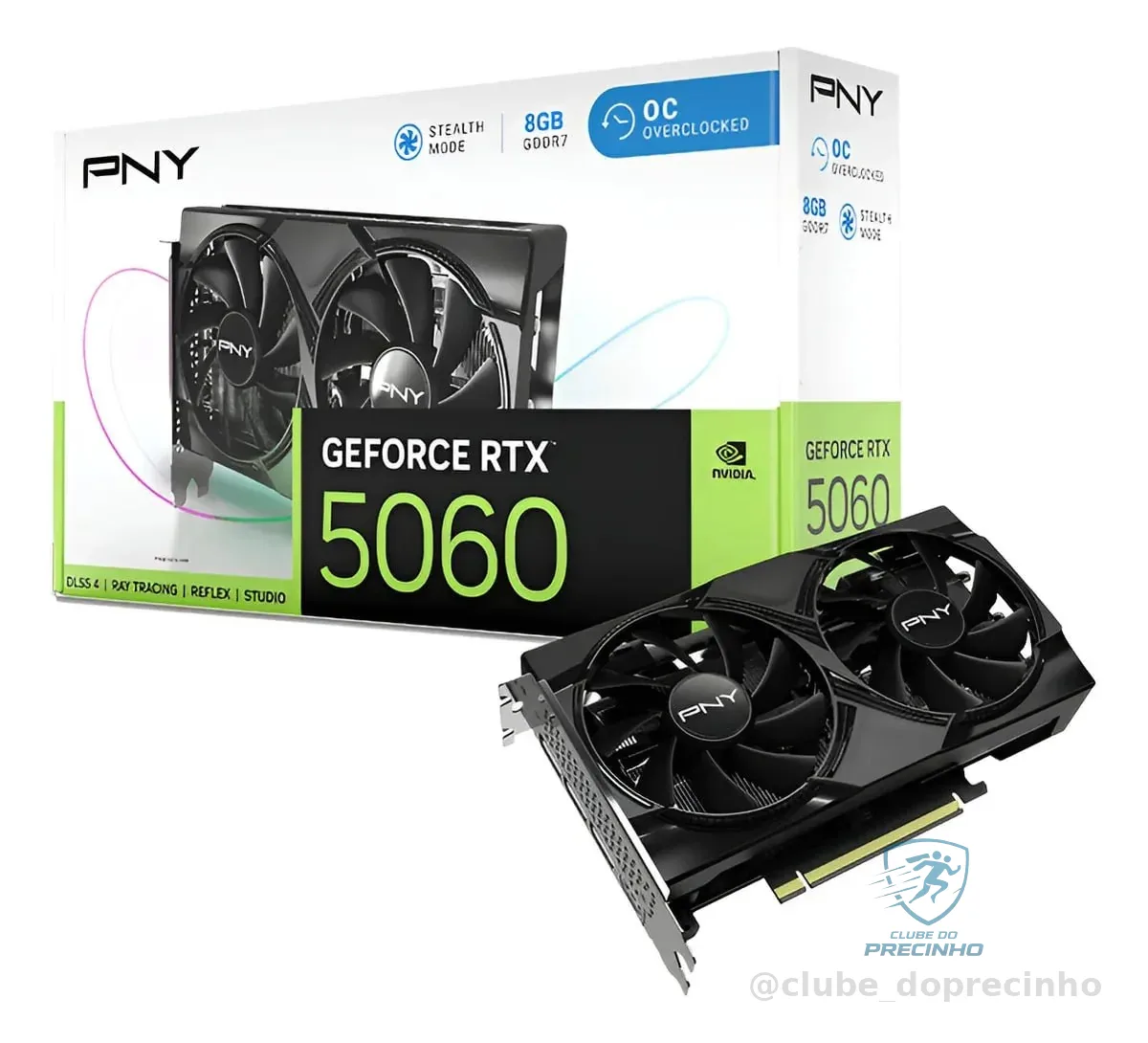 Placa de Vídeo PNY NVIDIA GeForce RTX 5060 8GB Dual Fan OC Mercado Livre