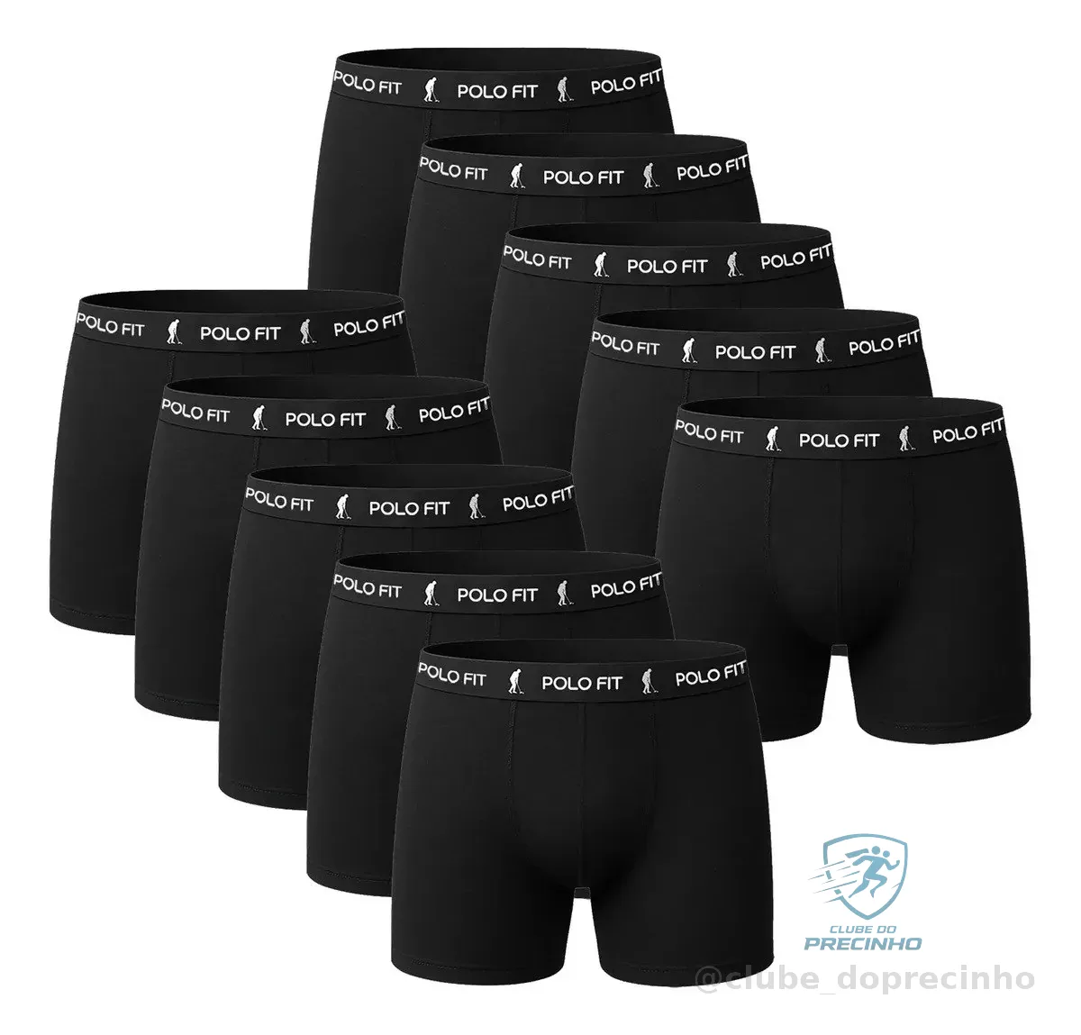 Kit 10 Cuecas Boxer Algodão Atacado Polo Fit Mercado Livre
