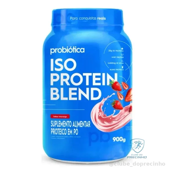 Whey Iso Blend 900g Morango Mercado Livre