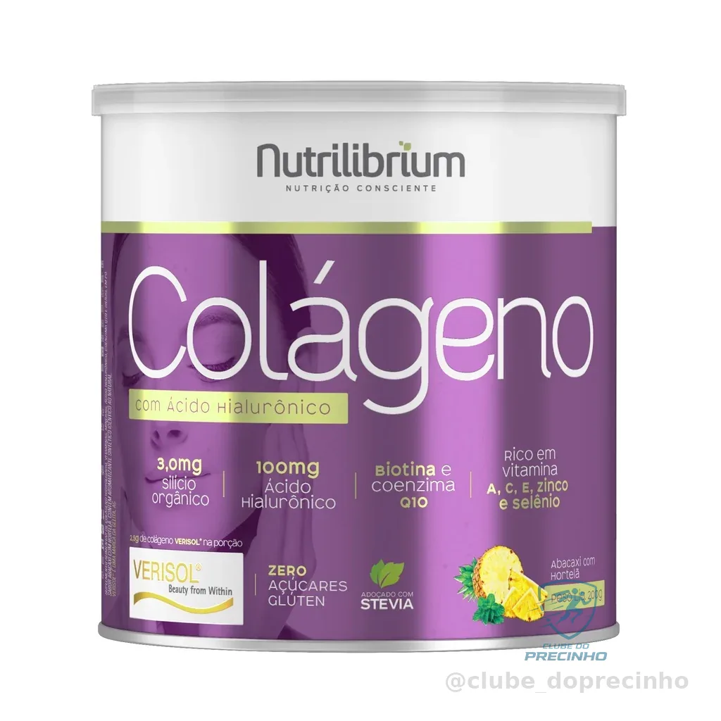Colágeno Hidrolisado Verisol Ácido Hialurônico Biotina 200g Nutrilibrium Shopee