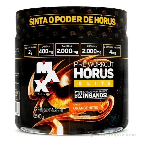 Horus Elite 390g Tangerina - Max Titanium Mercado Livre