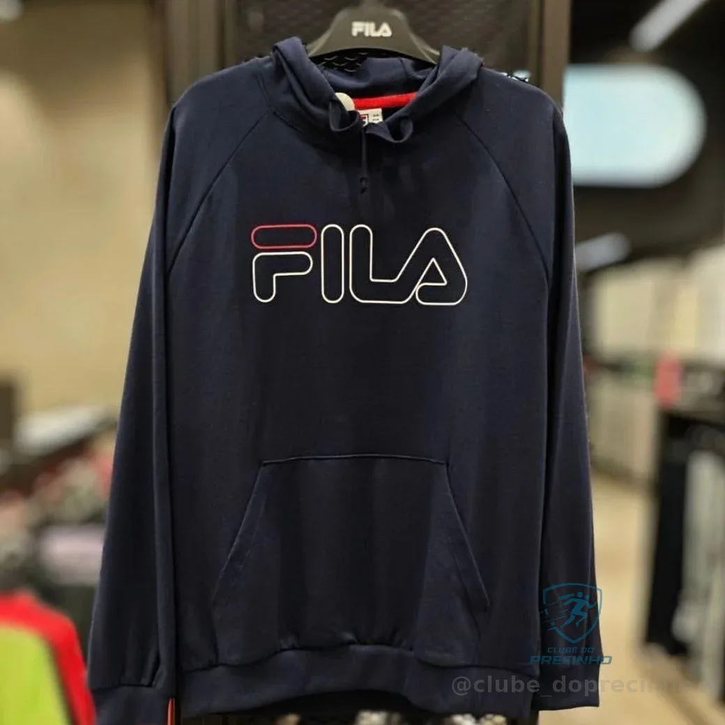 Moletom Fila Original Masculino Com Capuz Letter Outline Mercado Livre