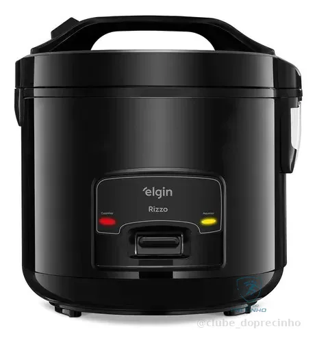 Panela Elétrica De Arroz Rizzo Elgin 5 Xícaras, 400w Preto 127v 60hz