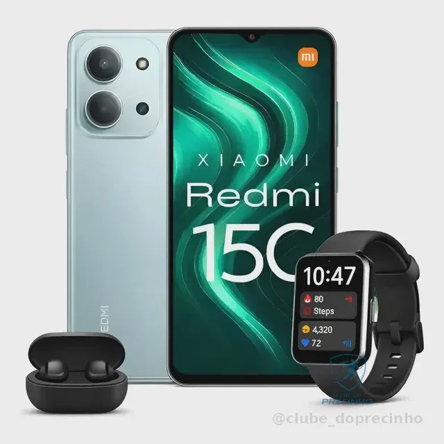 Xiaomi Redmi 15c 16GB 256GB com fone e relógio Mercado Livre