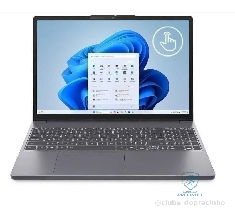 🔥 PARCELADO! Notebook Lenovo IdeaPad Slim 3 Core i5-13420H 8GB 512GB SSD Tela 15.3" Touch Screen - 83NS000ABR W11