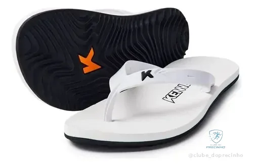 Chinelo Sandália Kenner Summer Branco/preto Padrão 44