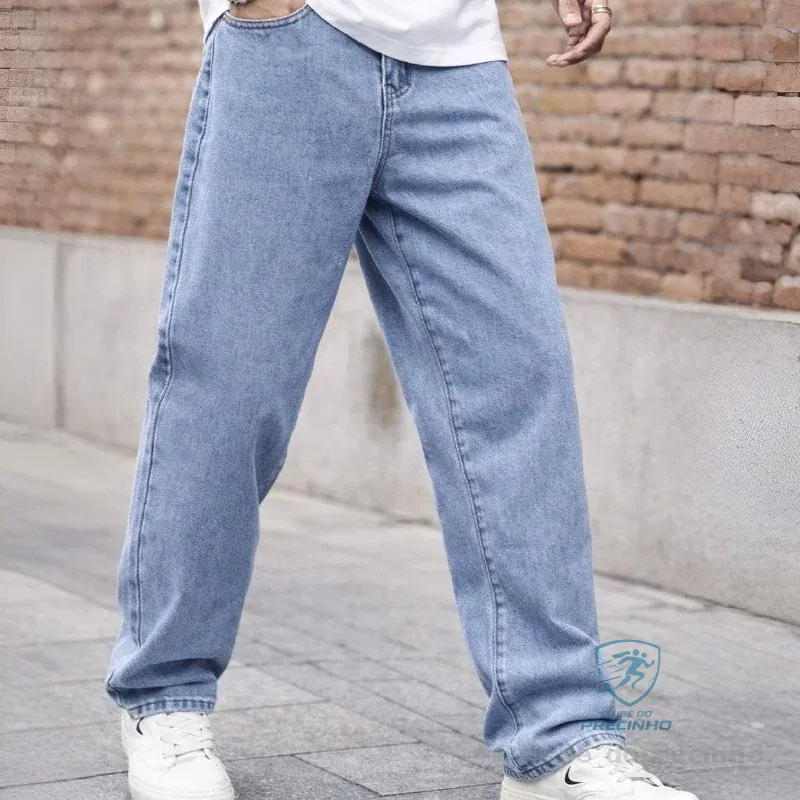 Calça Jeans Bag Reta Streetwear Mercado Livre