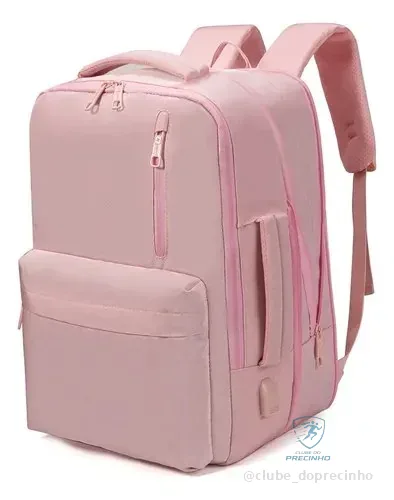 Mochila Resistente À Água E Reforçada Para Viagens Feminina Rosa
