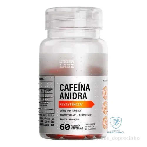 Cafeína Anidra 100% Pura Resistência Under Labz 60 cápsulas Mercado Livre