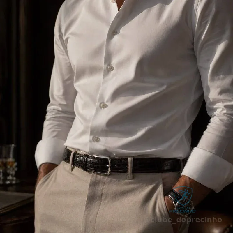 Camisa Social Slim Manga Longa Mercado Livre