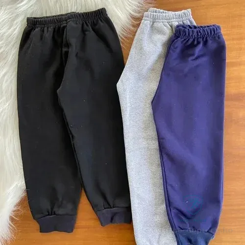 Kit 5 Calça De Moletom Infantil Menino Sortida Verão Leve