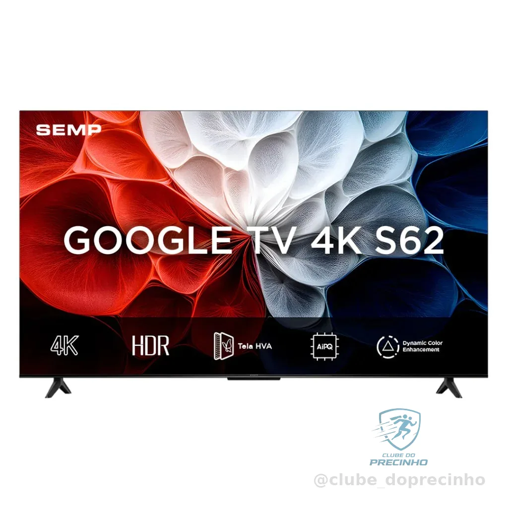 Smart Tv Semp 43" LED 4k UHD Google Tv Bluetooth Wifi HDR