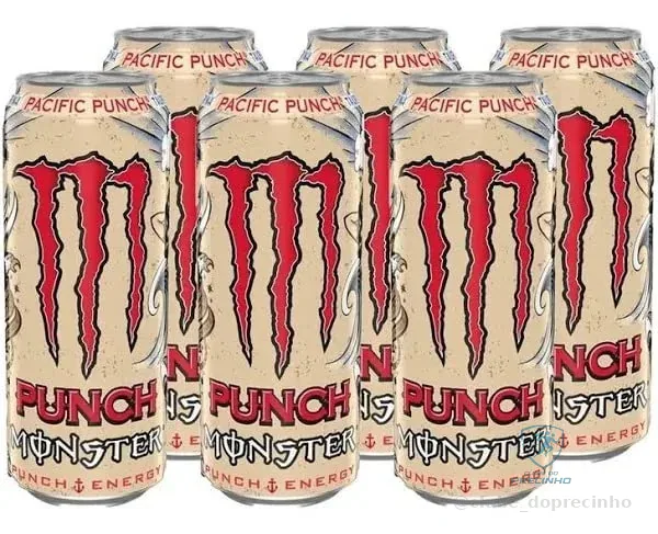 Pack de Energético Monster Pacific Punch lata 473ml 6 unidades