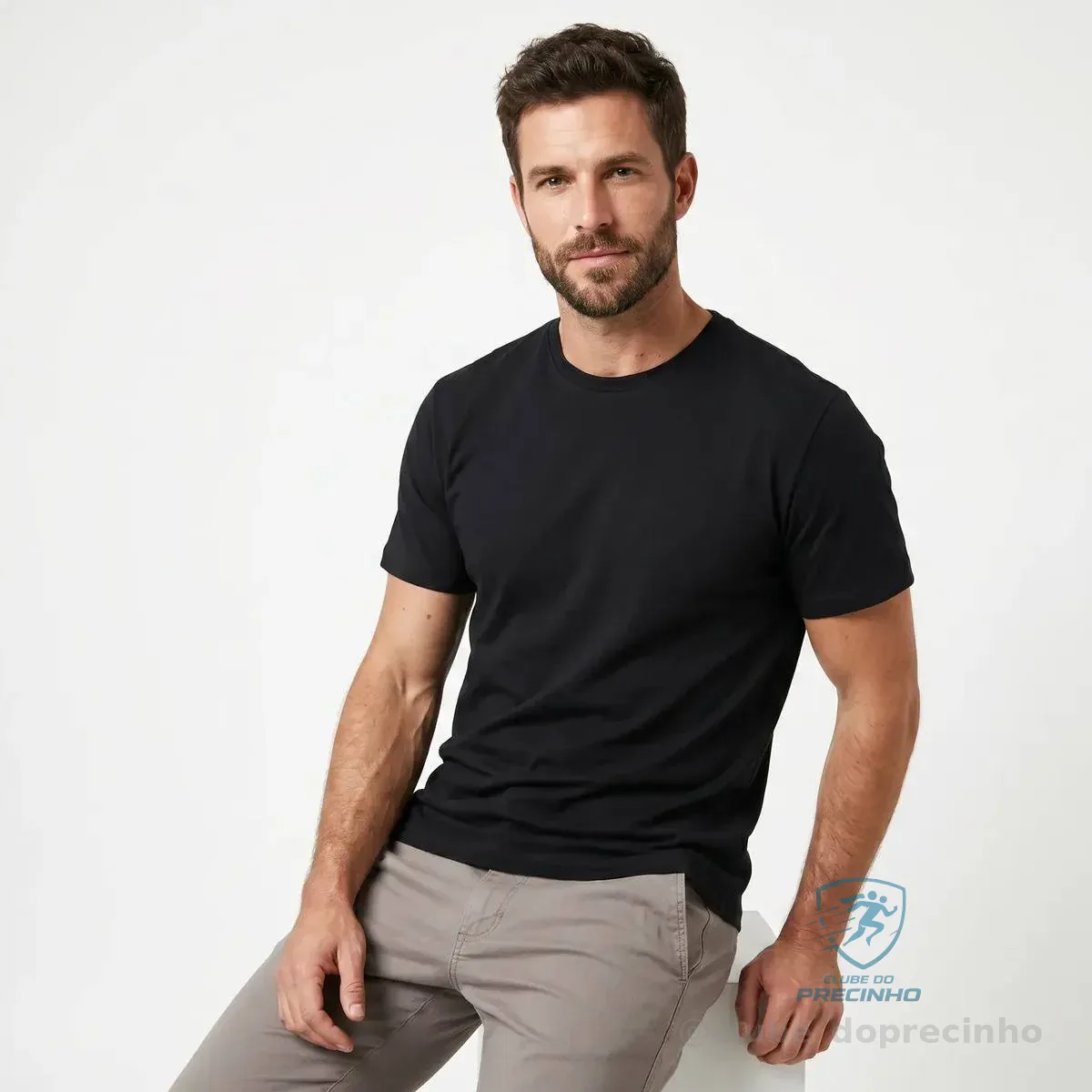 Camiseta Básica Polo Fit Masculina Algodão Casual Gola Redon Mercado Livre