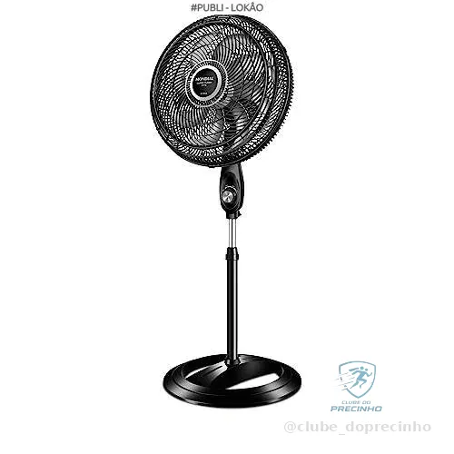 MONDIAL Ventilador Coluna, Turbo 8 Pás - 40cm, 220V, Preto/Prata, 140W - VTX-40C-8P