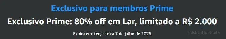 🔥 CUPOM EXCLUSIVO PARA MEMBROS PRIME!!