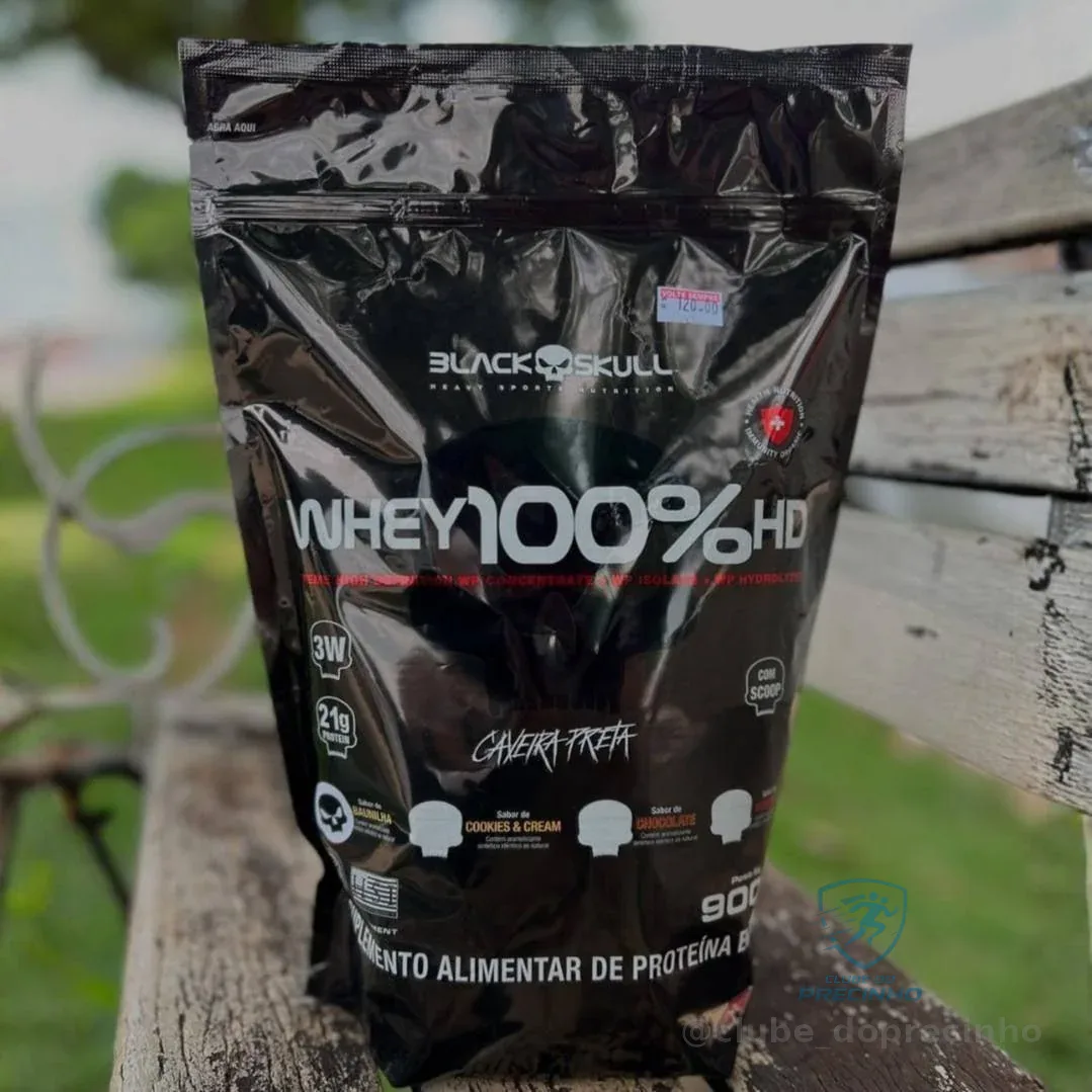 Whey Black Skull 100% HD 900g Baunilha Mercado Livre