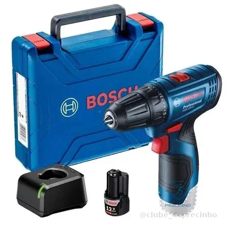 🔥 PARCELADO! Parafusadeira e Furadeira à Bateria 12V GSR 120-LI com 1 Bateria e Maleta BOSCH Bivolt