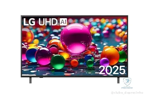 Smart TV LG UHD AI UA75 50 polegadas HDR10 Pro Processador α7 AI Ger 8 webOS 25