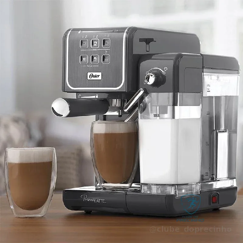 🔥 PARCELADO! Cafeteira Espresso Oster PrimaLatte Touch - 127V
