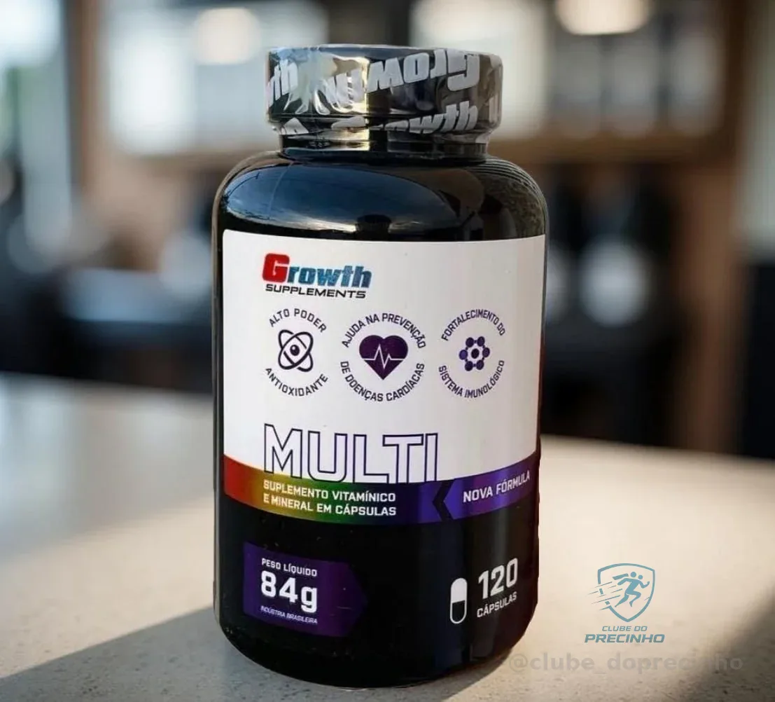 Multivitamínico 120 cápsulas Growth Supplements Mercado Livre