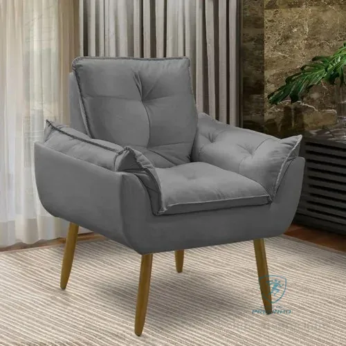 🔥 PARCELADO! Poltrona Decorativa Opala Suede Para Sala Arapongas Luxo