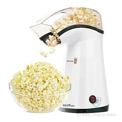 🔥 PARCELADO! Pipoqueira, Pop Time, Branco, 127V, Britânia