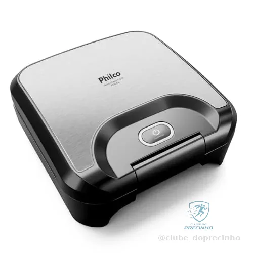 Sanduicheira e Grill Philco 2 em 1 Inox 800W 127v PGR26A - Revestimento Maxx Clean