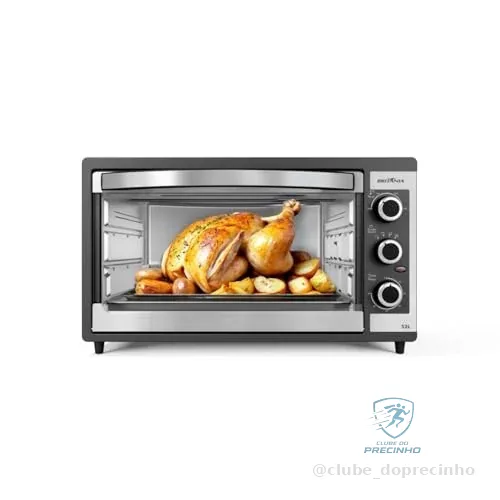 🔥 PARCELADO! Forno Elétrico Britânia BFE55P Dupla resistência 52L 220V