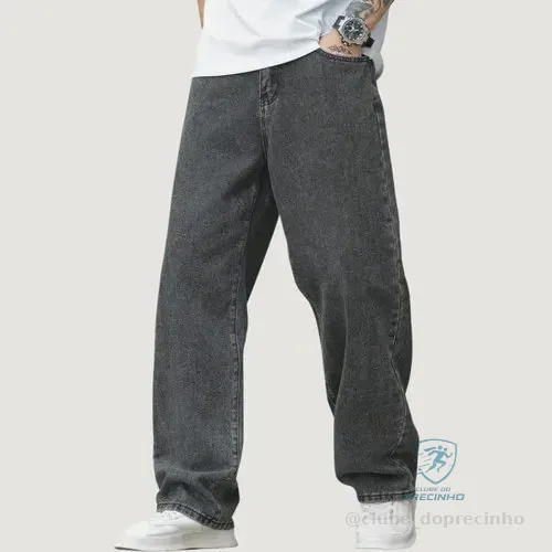 Calça Balão Calca Jeans Masculina Bag Boca Larga Streetwear